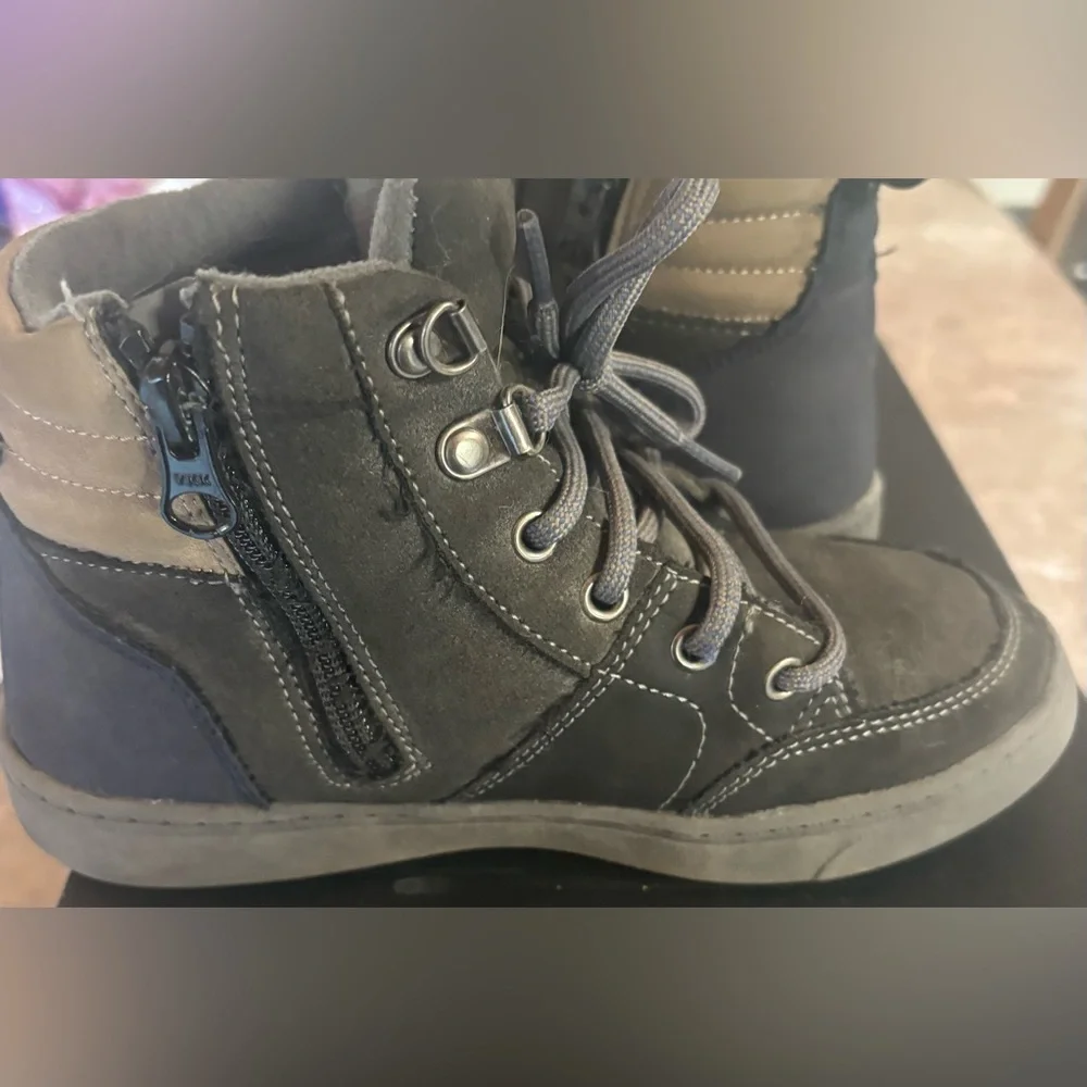 Kids Dark Gray Boots